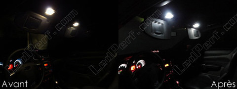 LED lusterek w osłonach przeciwsłonecznych Ford Focus MK2