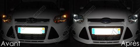LED światła postojowe xenon biały Ford Focus MK3