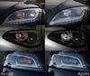 LED przednie kierunkowskazy Jaguar XJ8 przed i po