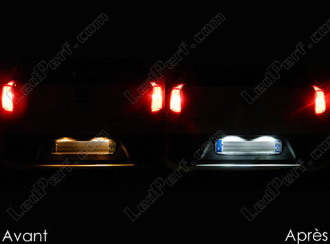 LED tablica rejestracyjna Kia Picanto 2 przed i po