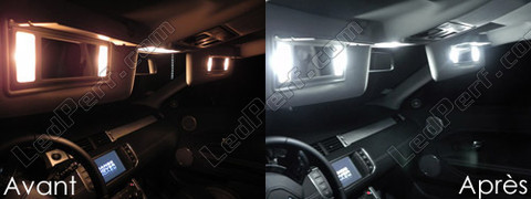 LED lusterka w osłonach przeciwsłonecznych Land Rover Range Rover Evoque