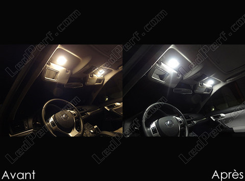LED lusterka w osłonach przeciwsłonecznych Lexus CT Tuning