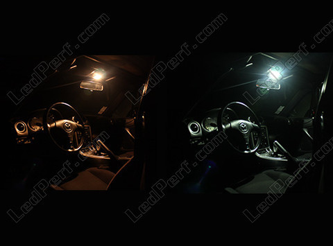 LED światło sufitowe Mazda MX 5 Faza 2 przed i po