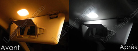 LED lusterek w osłonach przeciwsłonecznych Mercedes Klasa B