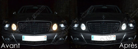 LED światła postojowe xenon biały Mercedes Klasa E (W211)