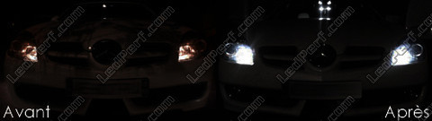 LED światła postojowe xenon biały Mercedes SLK R171