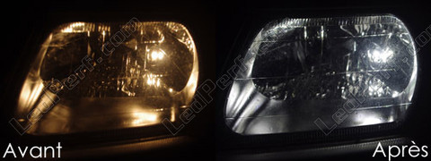 LED światła postojowe xenon biały Mitsubishi Pajero sport 1
