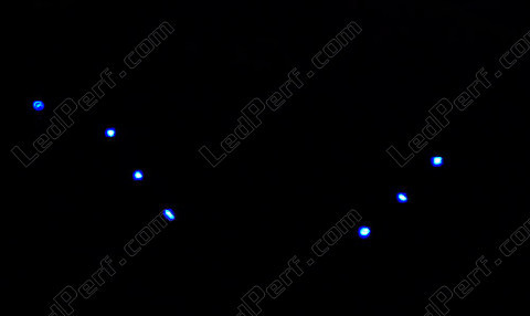 LED elementów sterujących na kierownicy niebieskie Opel Astra G