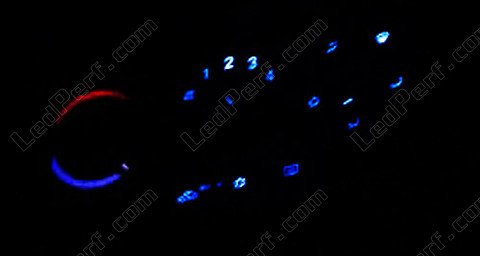 LED klimatyzacja ręczna niebieski Opel Astra G