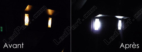 LED lusterek w osłonach przeciwsłonecznych Opel Astra H