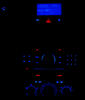 LED konsola niebieski Opel Astra H sport