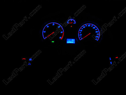 LED elementów sterujących na kierownicy niebieski Opel Astra H sport