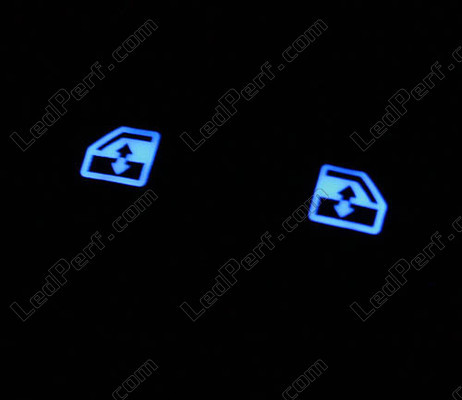 LED podnośnika szyb niebieski Opel Corsa D