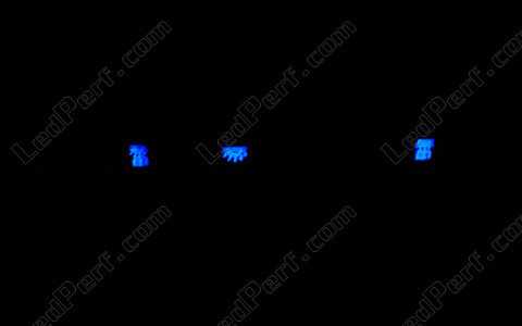 LED przyciski światło sufitowe niebieski Opel Vectra C