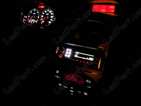 LED biały i czerwony tablica rozdzielcza Peugeot 206 (>10/2002) multipleksowana