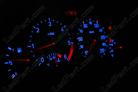 LED niebieski i czerwony licznik Peugeot 206 (>10/2002) multipleksowana