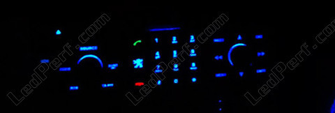 LED niebieski radio samochodowe RT3 Peugeot 206 (>10/2002) multipleksowana