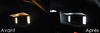 LED lusterek w osłonach przeciwsłonecznych Peugeot 207