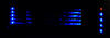 LED niebieski odtwarzacz CD Blaupunkt Peugeot 207 niebieski