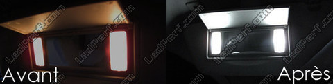 LED lusterek w osłonach przeciwsłonecznych Peugeot 3008