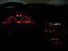 LED tablica rozdzielcza Czerwony Peugeot 306