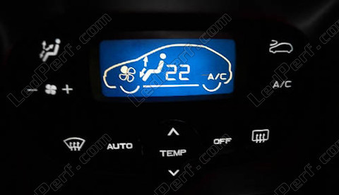 LED klimatyzacja do samochodu biała Peugeot 206 i 307