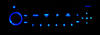 LED radio samochodowe RD4 niebieski Peugeot 307 faza 2 (T6)