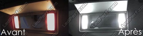 LED lusterek w osłonach przeciwsłonecznych Peugeot 5008