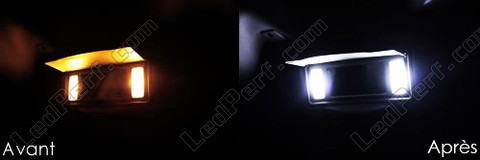 LED lusterek w osłonach przeciwsłonecznych Peugeot 607