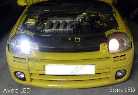 LED światła postojowe xenon biały Renault Clio 2 faza 1