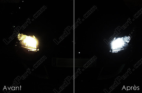 LED światła postojowe xenon biały Renault Megane 3