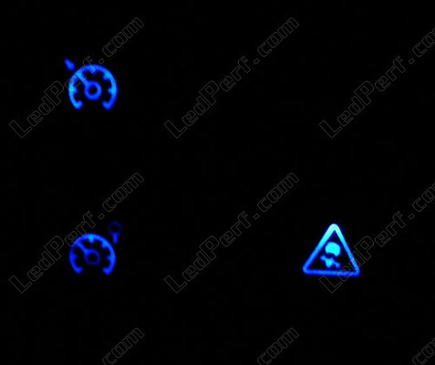 Żarówka LED przyciski esp i regulatora niebieski Renault Modus