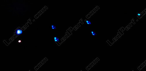 Żarówka LED przyciski podnośnika szyb niebieski Renault Modus