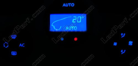 LED klimatyzacja automatyczna niebieski Renault Modus