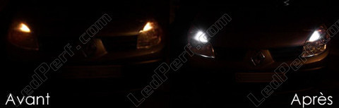 LED światła postojowe xenon biały Renault Scenic 2