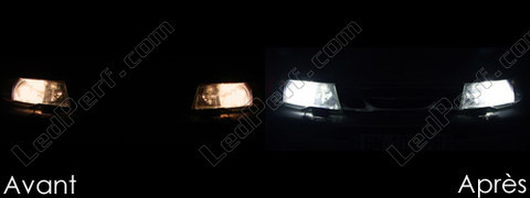 LED światła postojowe xenon biały Saab 9-5