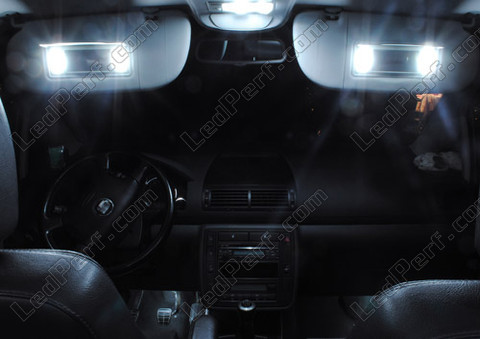 LED lusterka w osłonach przeciwsłonecznych Seat Alhambra 7MS 2001-2010