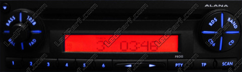 LED radio samochodowe alana niebieski ibiza 6L
