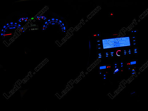 LED tablica rozdzielcza niebieski Skoda Octavia 2