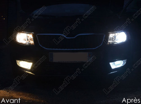 LED światła przeciwmgielne Skoda Octavia 3