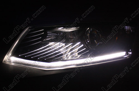 LED światła postojowe xenon biały Skoda Octavia 3