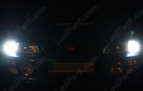 LED światła postojowe xenon biały Subaru Impreza GC8
