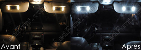LED lusterka w osłonach przeciwsłonecznych Volkswagen Sharan 7M 2001-2010