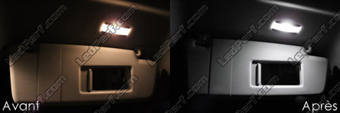 LED lusterek w osłonach przeciwsłonecznych Volkswagen Sharan 7N 2010