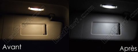LED lusterek w osłonach przeciwsłonecznych Volkswagen Touran V2