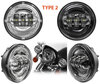 Optyki LED do dodatkowe reflektory Harley-Davidson Heritage Classic 1450 - 1584 - 1690
