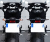 Porównanie przed i po zmianie na kierunkowskazy sekwencyjne LED Indian Motorcycle Chief Dark Horse 1811 (2015 - 2020)