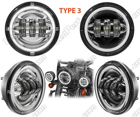 Optyki LED do dodatkowe reflektory Indian Motorcycle Chief roadmaster / deluxe / vintage 1442 (1999 - 2003)
