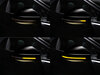 Różne etapy przewijania światła dynamicznych kierunkowskazów Osram LEDriving® do lusterek Audi A3 8V