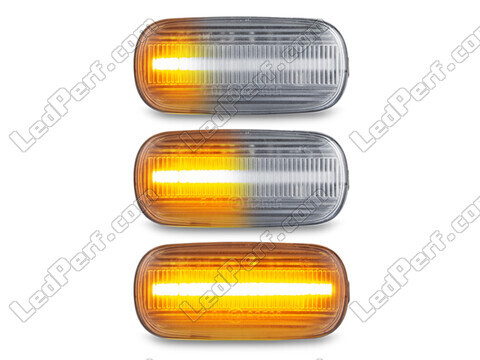 Oświetlenie sekwencyjnych przezroczystych bocznych kierunkowskazów LED dla Audi A4 B6
